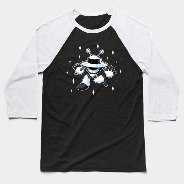 Galaxy Man Baseball T-Shirt by robsartstuff